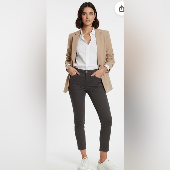 Thakoon Denim - NWT Thakoon Charcoal Straight-Leg Jeans size 8